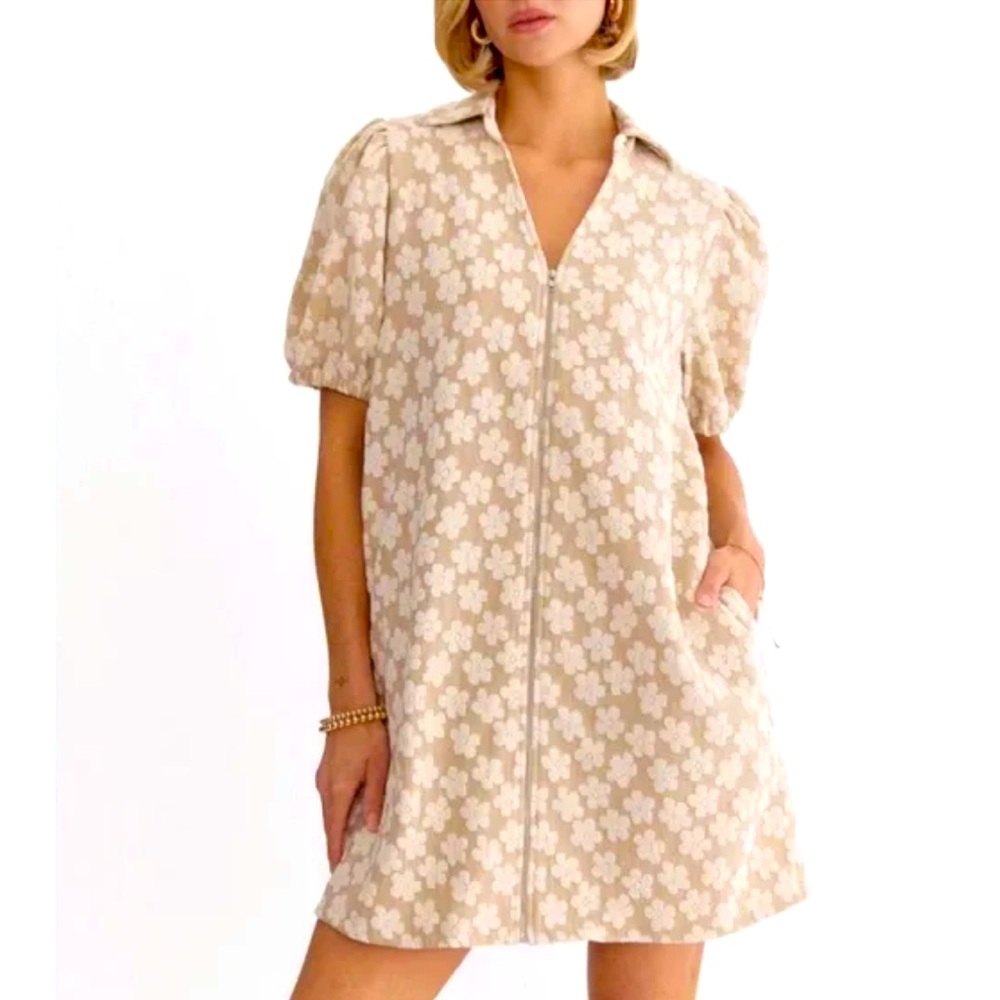 Entro Daisy Beige Dress Dress Size M